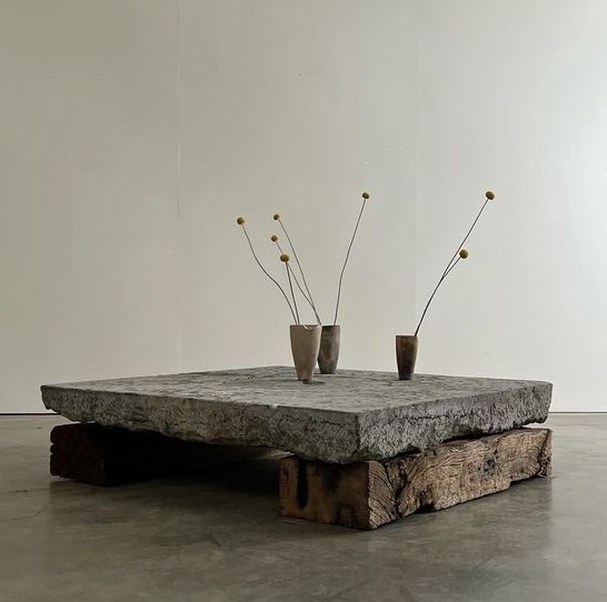 stone&wood table